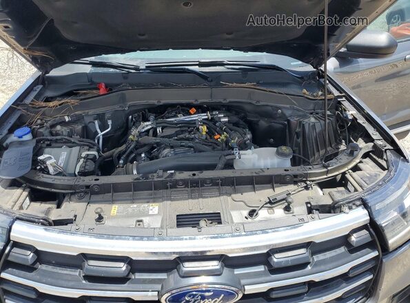 1FMUK7DH9SGA40166 2025 FORD EXPLORER Gray ძრავის განყოფილების ხედი