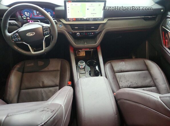 1FMUK7HHXSGD01427 2025 FORD EXPLORER Red Vista del salpicadero