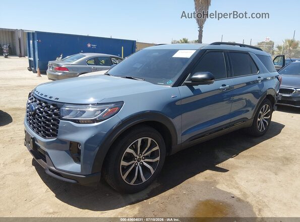 1FMUK7KH2SGA20621 2025 FORD EXPLORER Blue Передня ліва чверть