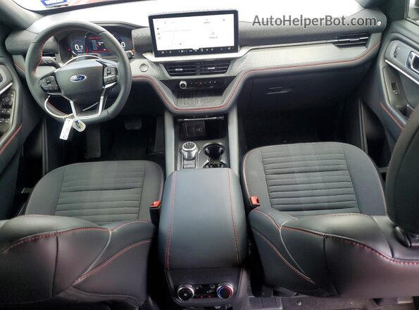 1FMUK7KH4SGC07522 2025 FORD EXPLORER Burgundy წინა პანელის ხედი