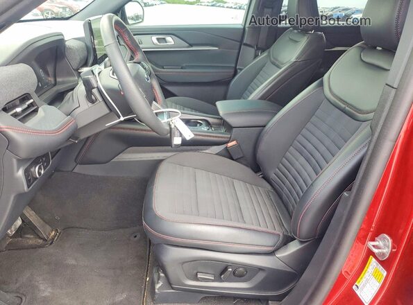 1FMUK7KH4SGC07522 2025 FORD EXPLORER Burgundy წინა სალონის ხედი