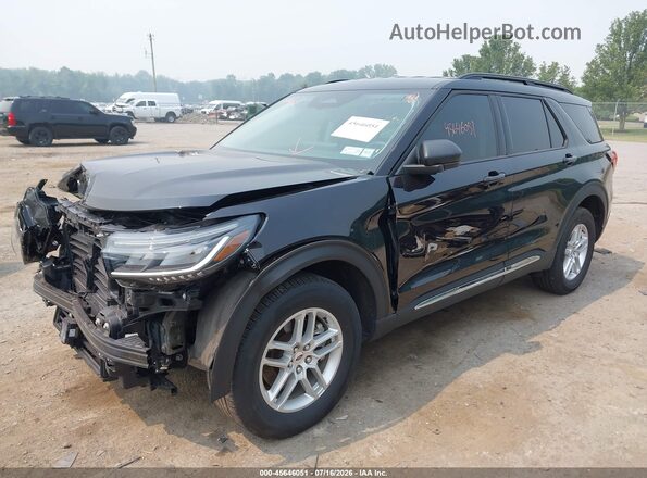 1FMUK8DH2SGC57760 2025 FORD EXPLORER Черный Передняя левая четверть