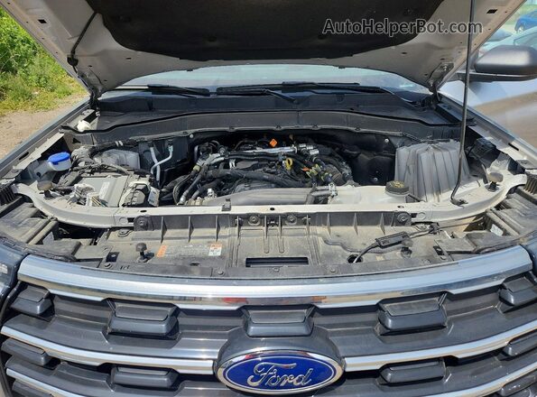 1FMUK8DH6SGA92182 2025 FORD EXPLORER Silver ძრავის განყოფილების ხედი