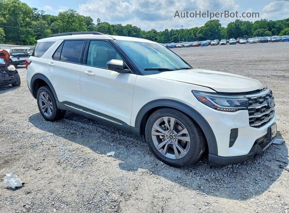 1FMUK8DH7SGC55552 2025 FORD EXPLORER White Передня права чверть