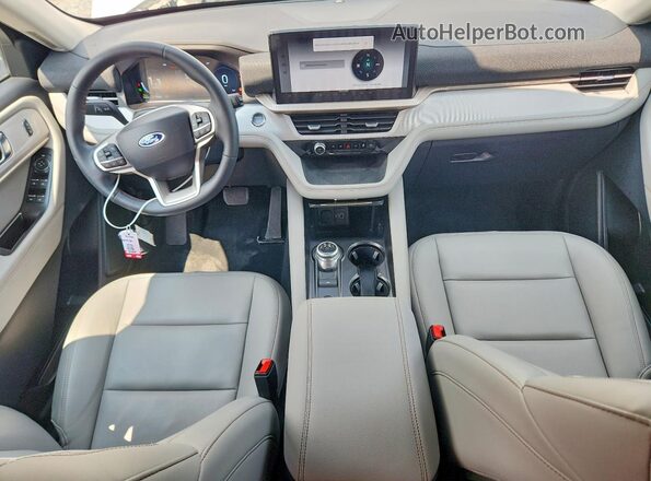1FMUK8DH7SGC55552 2025 FORD EXPLORER White Вид панелі приладів
