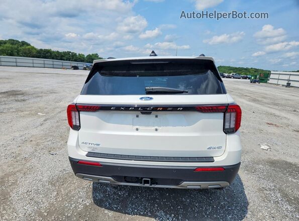 1FMUK8DH7SGC55552 2025 FORD EXPLORER White Вид ззаду