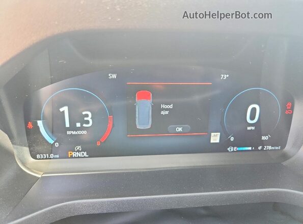 1FMUK8DH8SGC06103 2025 FORD EXPLORER White Instrument cluster view