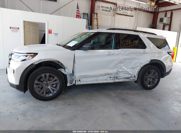1FMUK8DH8SGC94604 2025 FORD EXPLORER White Սալոնի 360 աստիճան տեսք