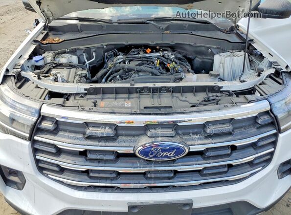 1FMUK8DHXSGA34074 2025 FORD EXPLORER White ძრავის განყოფილების ხედი