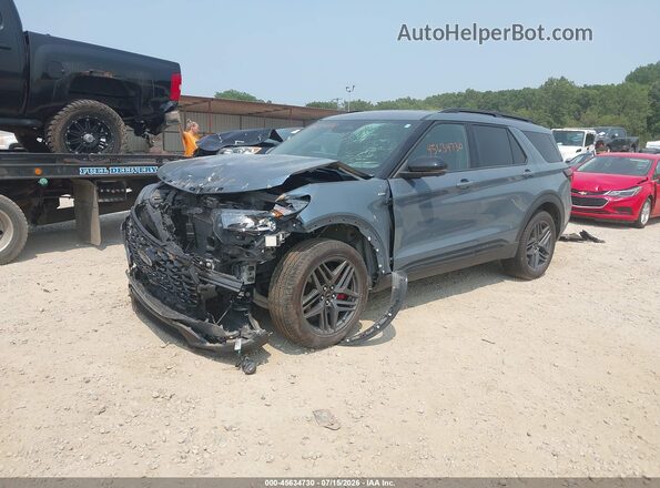 1FMUK8KH3SGC30408 2025 FORD EXPLORER Синий Передняя левая четверть