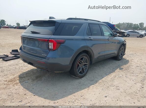 1FMUK8KH3SGC30408 2025 FORD EXPLORER Синий Задняя правая четверть