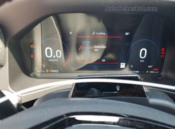 1FMUK8KH5TGB70665 2026 FORD EXPLORER Blue Instrument cluster view