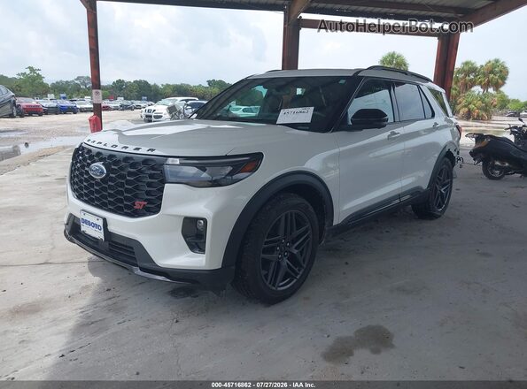 1FMWK7GC0SGC22668 2025 FORD EXPLORER Белый Передняя левая четверть