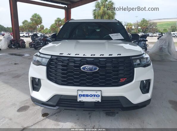 1FMWK7GC0SGC22668 2025 FORD EXPLORER Белый Вид щитка приборов