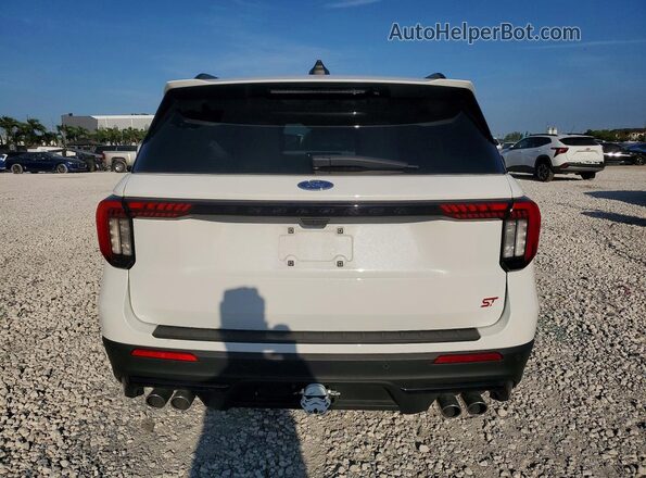 1FMWK7GC8SGB00804 2025 FORD EXPLORER White Հետևի տեսք