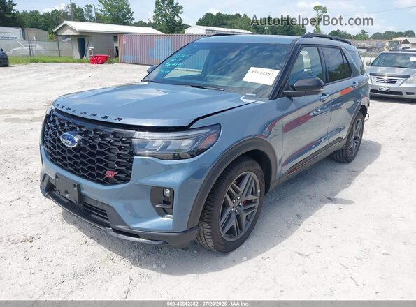 1FMWK8GC0SGD09458 2025 FORD EXPLORER Blue Vista tres cuartos delantera izquierda