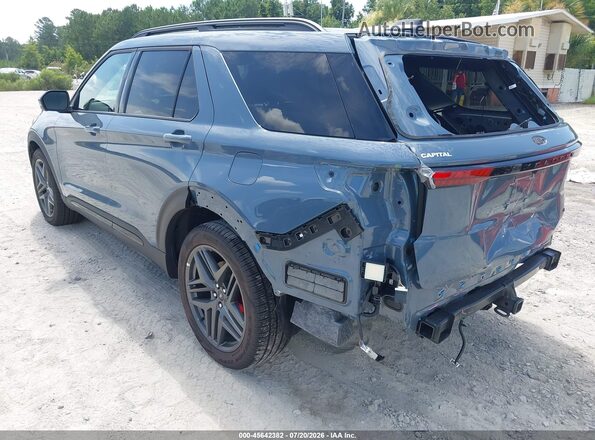 1FMWK8GC0SGD09458 2025 FORD EXPLORER Blue Trasero izquierdo