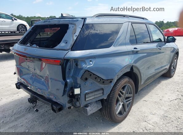 1FMWK8GC0SGD09458 2025 FORD EXPLORER Blue Trasero derecho