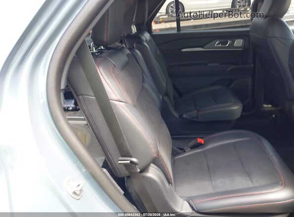 1FMWK8GC0SGD09458 2025 FORD EXPLORER Blue Vista de la etiqueta del VIN