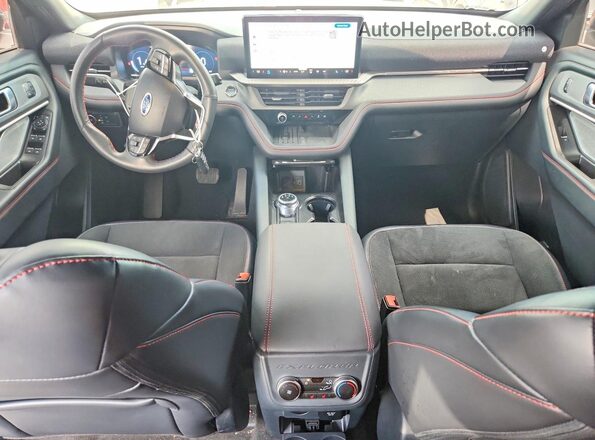 1FMWK8GC1SGC22572 2025 FORD EXPLORER Blue Առջևի վահանակի տեսք