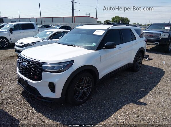 1FMWK8GC4SGC22047 2025 FORD EXPLORER White Przód lewy