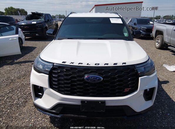 1FMWK8GC4SGC22047 2025 FORD EXPLORER White Widok z przodu