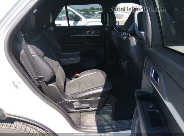 1FMWK8GC4SGC22047 2025 FORD EXPLORER White Widok naklejki z numerem VIN