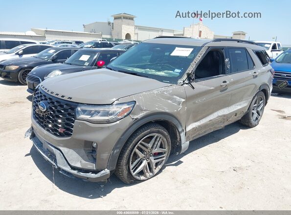 1FMWK8GC4TGA69512 2026 FORD EXPLORER Brown წინა მარცხენა ხედი სამი მეოთხედიდან