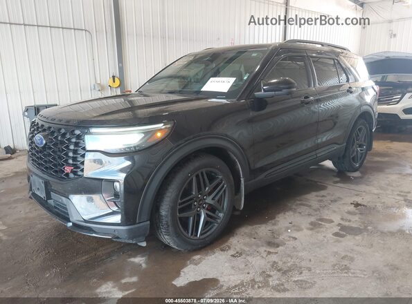 1FMWK8GC8SGA39685 2025 FORD EXPLORER Black Front left