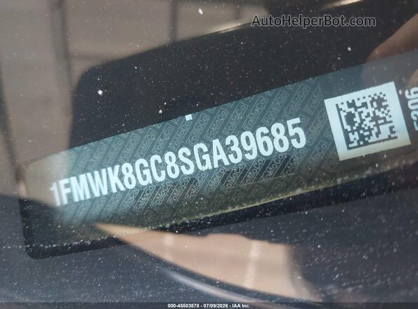 1FMWK8GC8SGA39685 2025 FORD EXPLORER Black Engine compartment view
