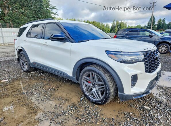 1FMWK8GC8SGC98659 2025 FORD EXPLORER White Przód prawy