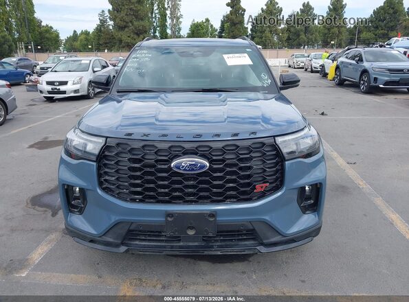 1FMWK8GCXSGC56817 2025 FORD EXPLORER Blue Вид щитка приладів