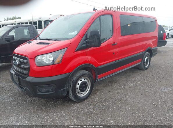 1FMZK1Y85LKB22990 2020 FORD TRANSIT-150 PASSENGER VAN Red Przód lewy