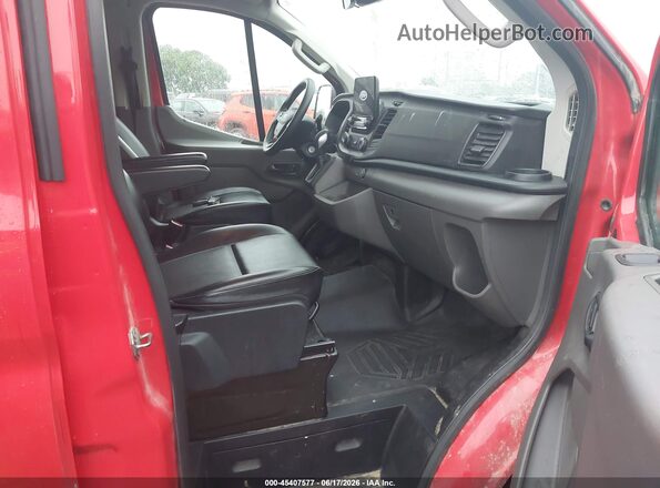 1FMZK1Y85LKB22990 2020 FORD TRANSIT-150 PASSENGER VAN Red Widok wnętrza z przodu