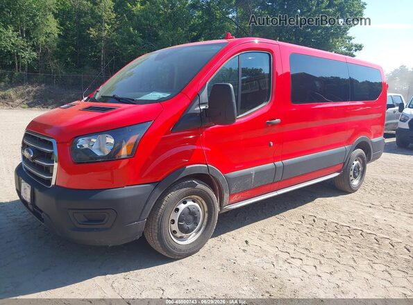 1FMZK1Y87LKA97042 2020 FORD TRANSIT-150 PASSENGER VAN Red Vista tres cuartos delantera izquierda