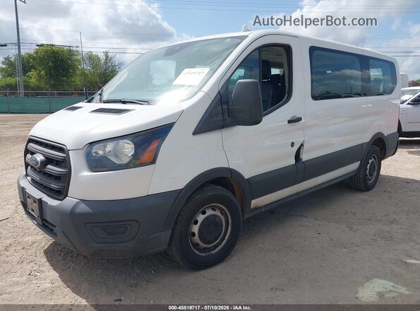 1FMZK1Y89LKA50000 2020 FORD TRANSIT-150 PASSENGER VAN White Առջևի ձախ երեք քառորդ տեսարան