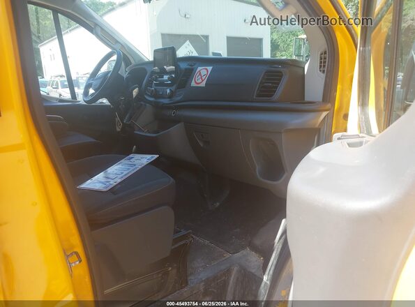 1FMZK1Y89LKA84938 2020 FORD TRANSIT-150 PASSENGER VAN Yellow Front interior view
