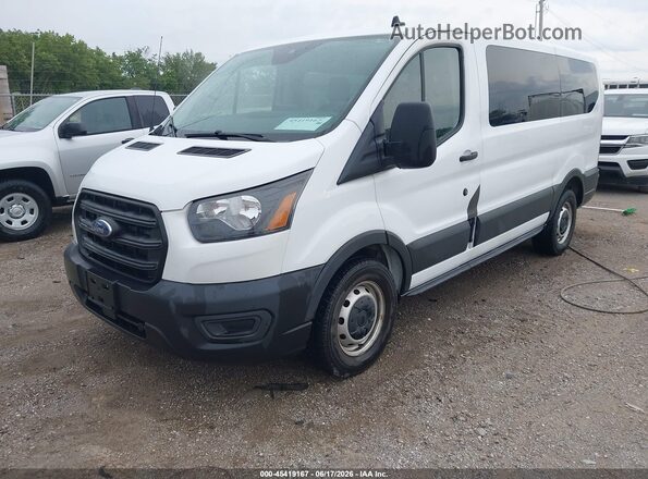 1FMZK1Y89LKB22989 2020 FORD TRANSIT-150 PASSENGER VAN White წინა მარცხენა ხედი სამი მეოთხედიდან