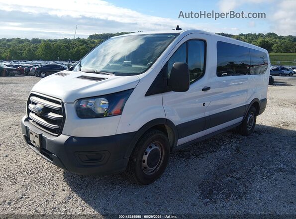 1FMZK1Y8XLKB23097 2020 FORD TRANSIT-150 PASSENGER VAN White წინა მარცხენა ხედი სამი მეოთხედიდან