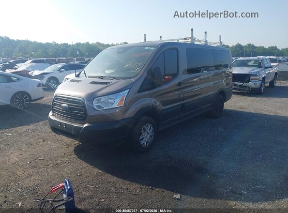 1FMZK1YM5JKB35068 2018 FORD TRANSIT-150 Brown Առջևի ձախ երեք քառորդ տեսարան