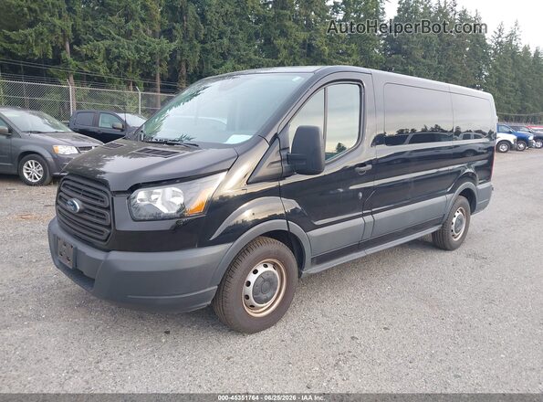 1FMZK1ZM0HKA98942 2017 FORD TRANSIT-150 Черный Передняя левая четверть