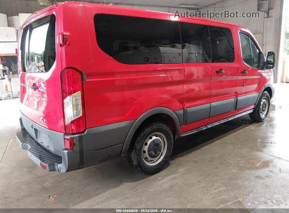 1FMZK1ZM0JKB42587 2018 FORD TRANSIT-150 Red Задня права чверть