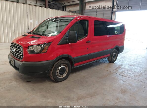 1FMZK1ZM8JKB42627 2018 FORD TRANSIT-150 Red Front left