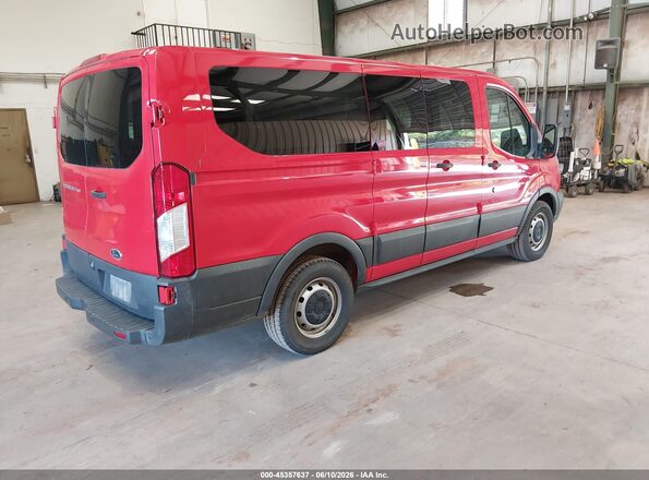 1FMZK1ZM8JKB42627 2018 FORD TRANSIT-150 Red Rear right