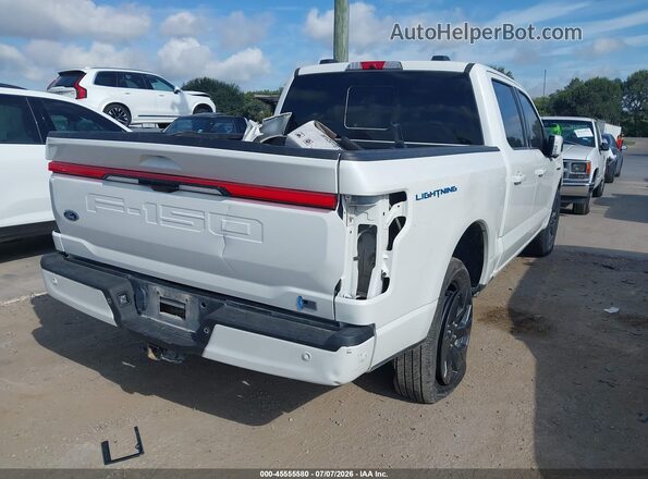 1FT6W1EV2PWG57053 2023 FORD F-150 LIGHTNING White Задня права чверть