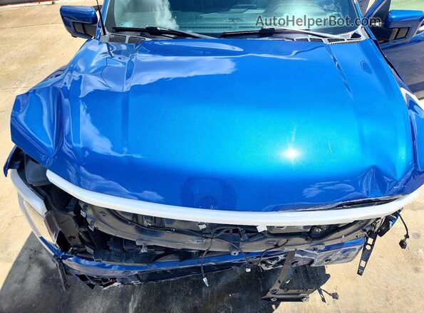1FT6W1EV4NWG13925 2022 FORD F150 Blue უკანა სალონის ხედი