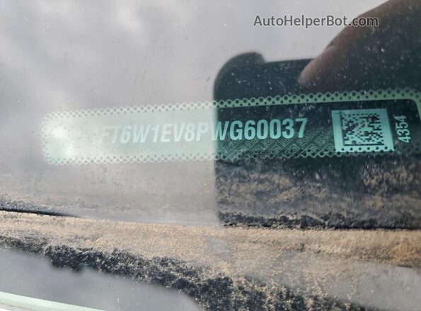 1FT6W1EV8PWG60037 2023 FORD F150 Белый Вид наклейки с VIN-кодом