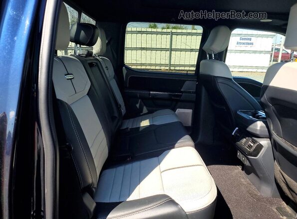 1FT6W1EVXPWG02026 2023 FORD F150 Black Vista de los asientos traseros