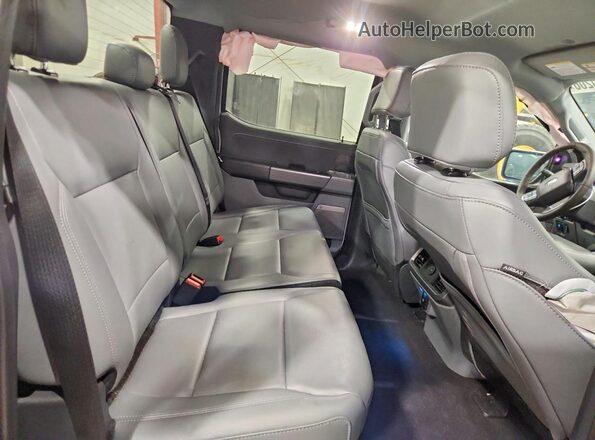 1FT6W3LU8SWG16845 2025 FORD F150 Gray უკანა სავარძლების ხედი
