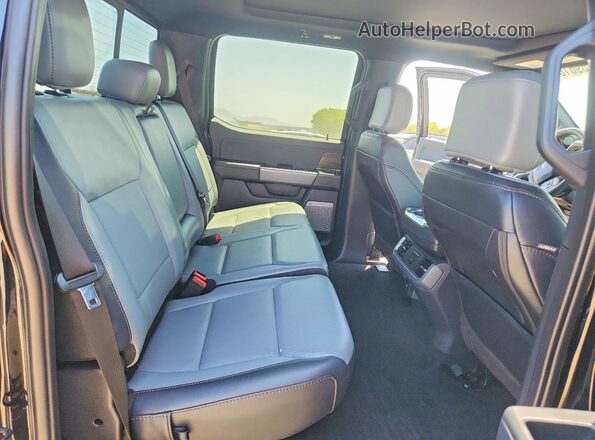 1FT6W5L70SWG21916 2025 FORD F150 Black Вид задніх сидінь